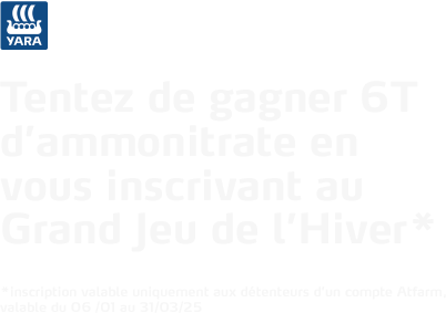 Tentez de gagner 6T d'ammonitrate en VOUS inscrivant au Grand Jeu de l'Hiver